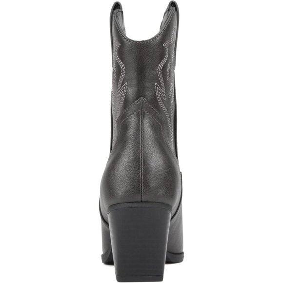 Blazing Ankle Boot Women Black Pointe Toe Low Heel - Picture 3 of 6